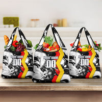 Personalized Germany Football 2026 Eagle Mascot Grocery Bag German Flag Heritage - Soccer Ball Burst