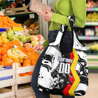 Personalized Germany Football 2026 Eagle Mascot Grocery Bag German Flag Heritage - Soccer Ball Burst