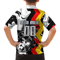 Personalized Germany Football 2026 Eagle Mascot Hawaiian Shirt German Flag Heritage - Soccer Ball Burst
