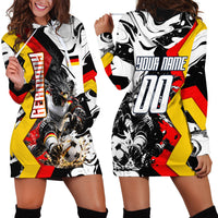 Personalized Germany Football 2026 Eagle Mascot Hoodie Dress German Flag Heritage - Soccer Ball Burst