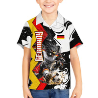 Personalized Germany Football 2026 Eagle Mascot Kid Hawaiian Shirt German Flag Heritage - Soccer Ball Burst