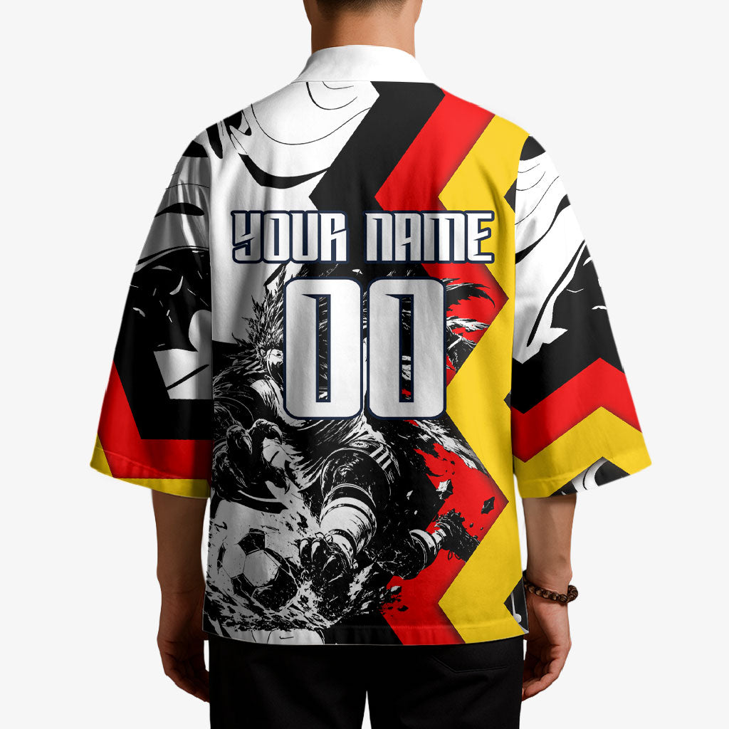 Personalized Germany Football 2026 Eagle Mascot Kimono German Flag Heritage - Soccer Ball Burst