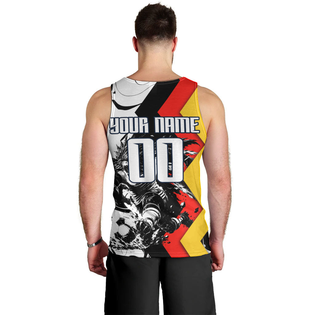 Personalized Germany Football 2026 Eagle Mascot Men Tank Top German Flag Heritage - Soccer Ball Burst