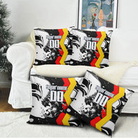 Personalized Germany Football 2026 Eagle Mascot Pillow Cover German Flag Heritage - Soccer Ball Burst