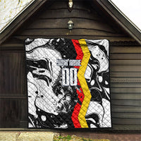 Personalized Germany Football 2026 Eagle Mascot Quilt German Flag Heritage - Soccer Ball Burst
