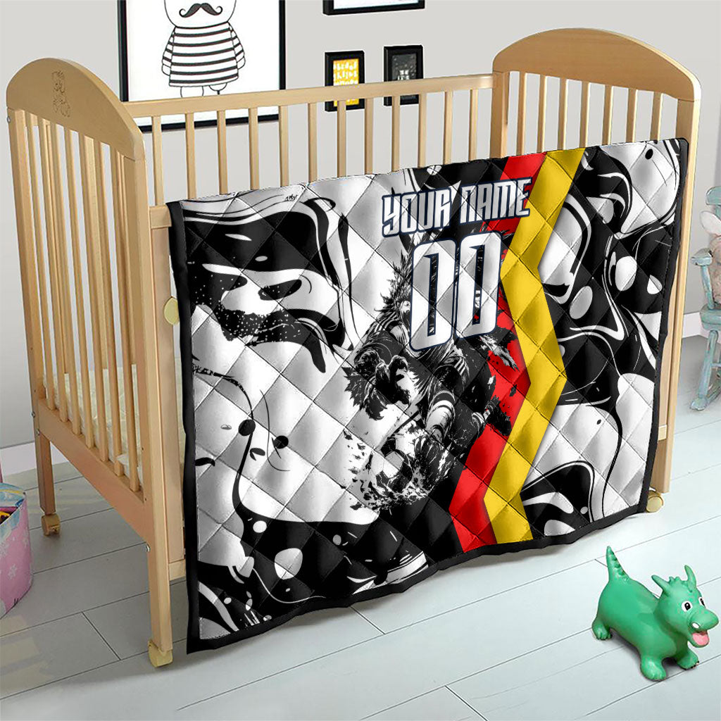 Personalized Germany Football 2026 Eagle Mascot Quilt German Flag Heritage - Soccer Ball Burst