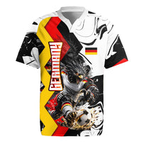 Personalized Germany Football 2026 Eagle Mascot Rugby Jersey German Flag Heritage - Soccer Ball Burst