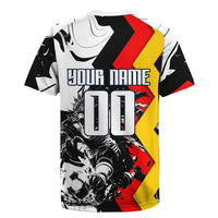Personalized Germany Football 2026 Eagle Mascot Rugby Jersey German Flag Heritage - Soccer Ball Burst