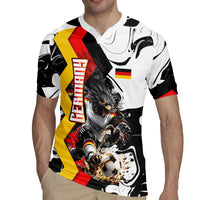Personalized Germany Football 2026 Eagle Mascot Rugby Jersey German Flag Heritage - Soccer Ball Burst