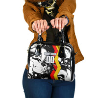 Personalized Germany Football 2026 Eagle Mascot Shoulder Handbag German Flag Heritage - Soccer Ball Burst