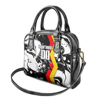 Personalized Germany Football 2026 Eagle Mascot Shoulder Handbag German Flag Heritage - Soccer Ball Burst