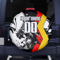 Personalized Germany Football 2026 Eagle Mascot Spare Tire Cover German Flag Heritage - Soccer Ball Burst