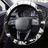 Germany Football 2026 Eagle Mascot Steering Wheel Cover German Flag Heritage - Soccer Ball Burst