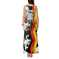 Personalized Germany Football 2026 Eagle Mascot Tank Maxi Dress German Flag Heritage - Soccer Ball Burst