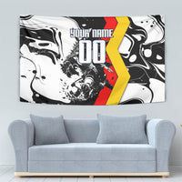 Personalized Germany Football 2026 Eagle Mascot Tapestry German Flag Heritage - Soccer Ball Burst