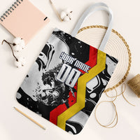 Personalized Germany Football 2026 Eagle Mascot Tote Bag German Flag Heritage - Soccer Ball Burst