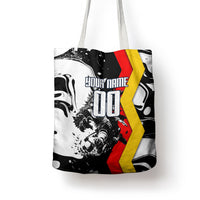 Personalized Germany Football 2026 Eagle Mascot Tote Bag German Flag Heritage - Soccer Ball Burst