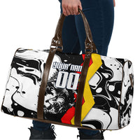Personalized Germany Football 2026 Eagle Mascot Travel Bag German Flag Heritage - Soccer Ball Burst