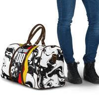 Personalized Germany Football 2026 Eagle Mascot Travel Bag German Flag Heritage - Soccer Ball Burst