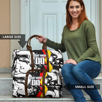 Personalized Germany Football 2026 Eagle Mascot Travel Bag German Flag Heritage - Soccer Ball Burst
