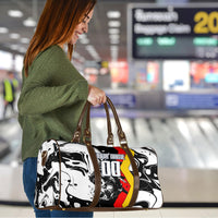 Personalized Germany Football 2026 Eagle Mascot Travel Bag German Flag Heritage - Soccer Ball Burst