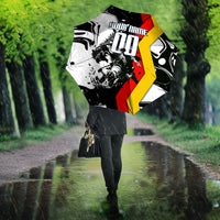 Personalized Germany Football 2026 Eagle Mascot Umbrella German Flag Heritage - Soccer Ball Burst