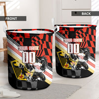 Personalized Germany Football Laundry Basket Deutschland Power Eagle Mascot - Championship Spirit