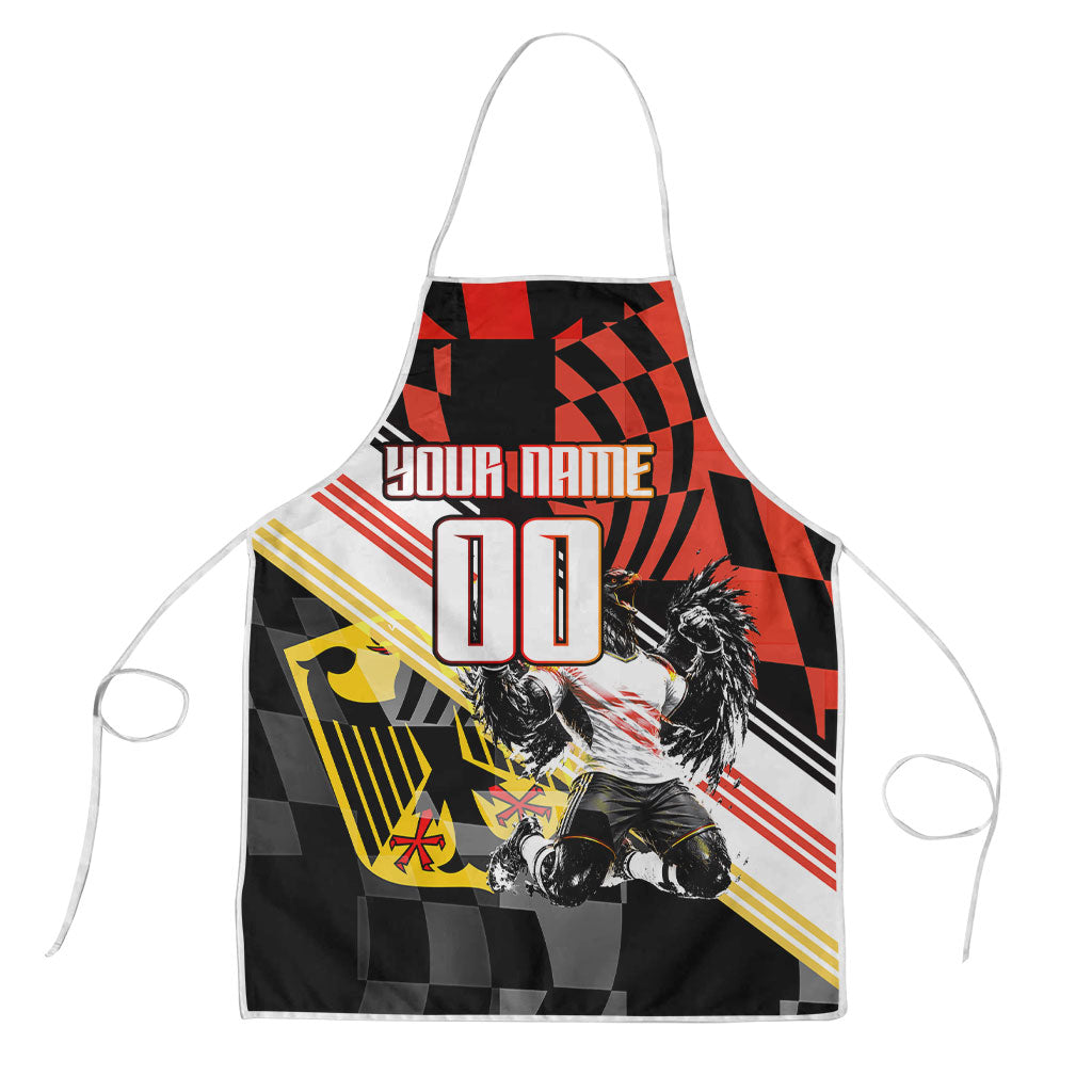 Personalized Germany Football Apron Deutschland Power Eagle Mascot - Championship Spirit