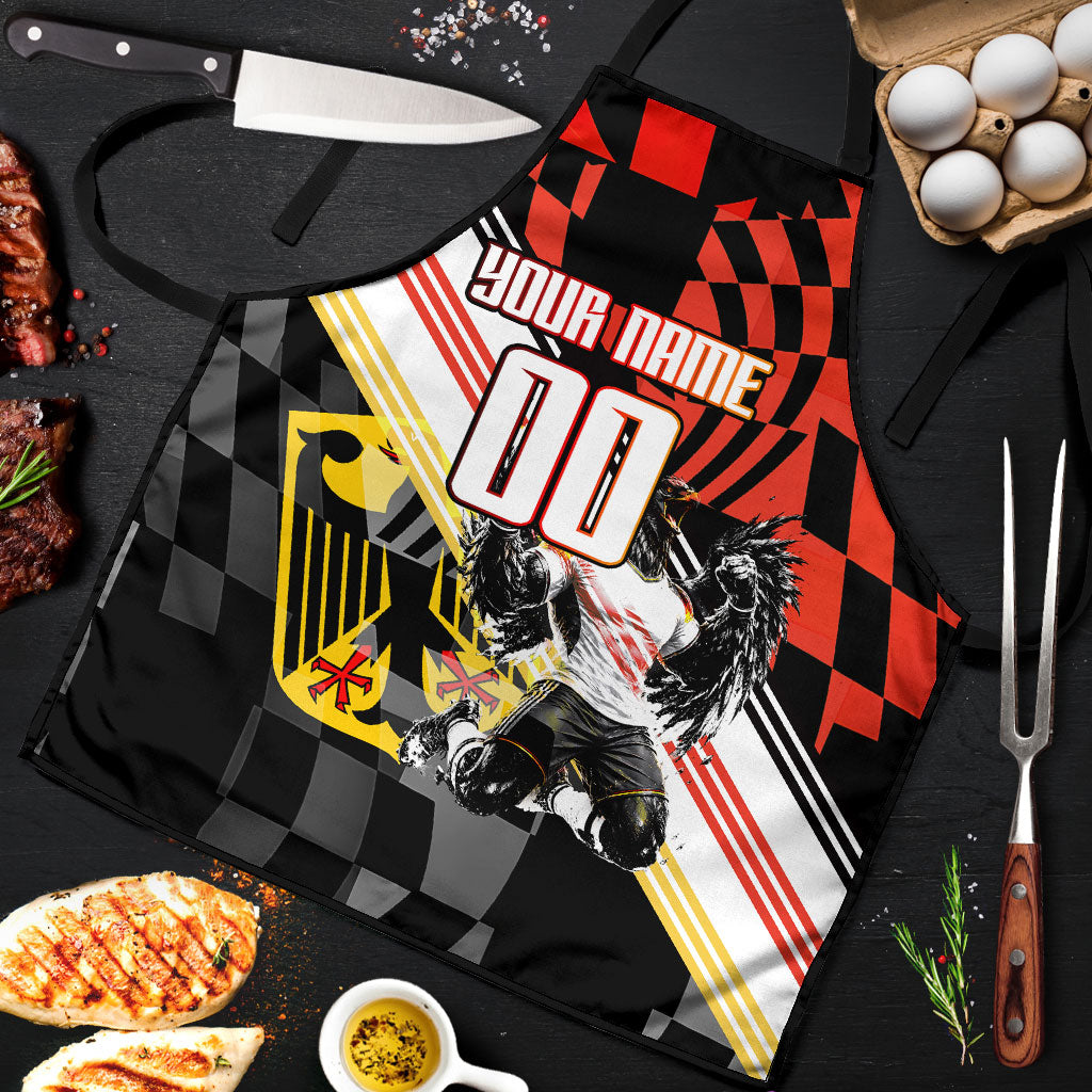Personalized Germany Football Apron Deutschland Power Eagle Mascot - Championship Spirit