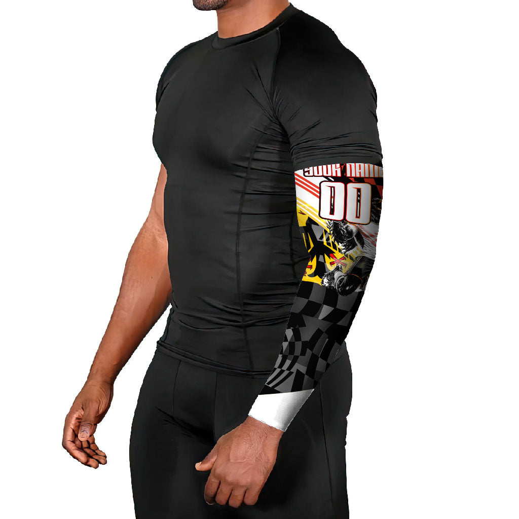 Personalized Germany Football Arm Sleeves Deutschland Power Eagle Mascot - Championship Spirit