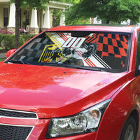 Personalized Germany Football Auto Sun Shade Deutschland Power Eagle Mascot - Championship Spirit