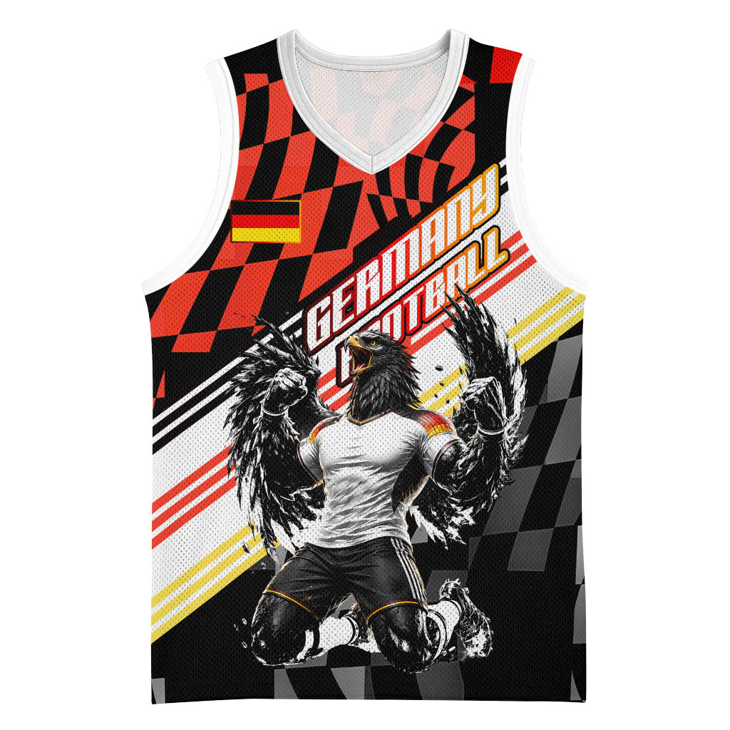 Personalized Germany Football Basketball Jersey Deutschland Power Eagle Mascot - Championship Spirit