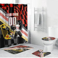 Personalized Germany Football Bathroom Set Deutschland Power Eagle Mascot - Championship Spirit
