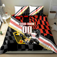 Personalized Germany Football Bedding Set Deutschland Power Eagle Mascot - Championship Spirit