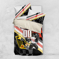 Personalized Germany Football Bedding Set Deutschland Power Eagle Mascot - Championship Spirit