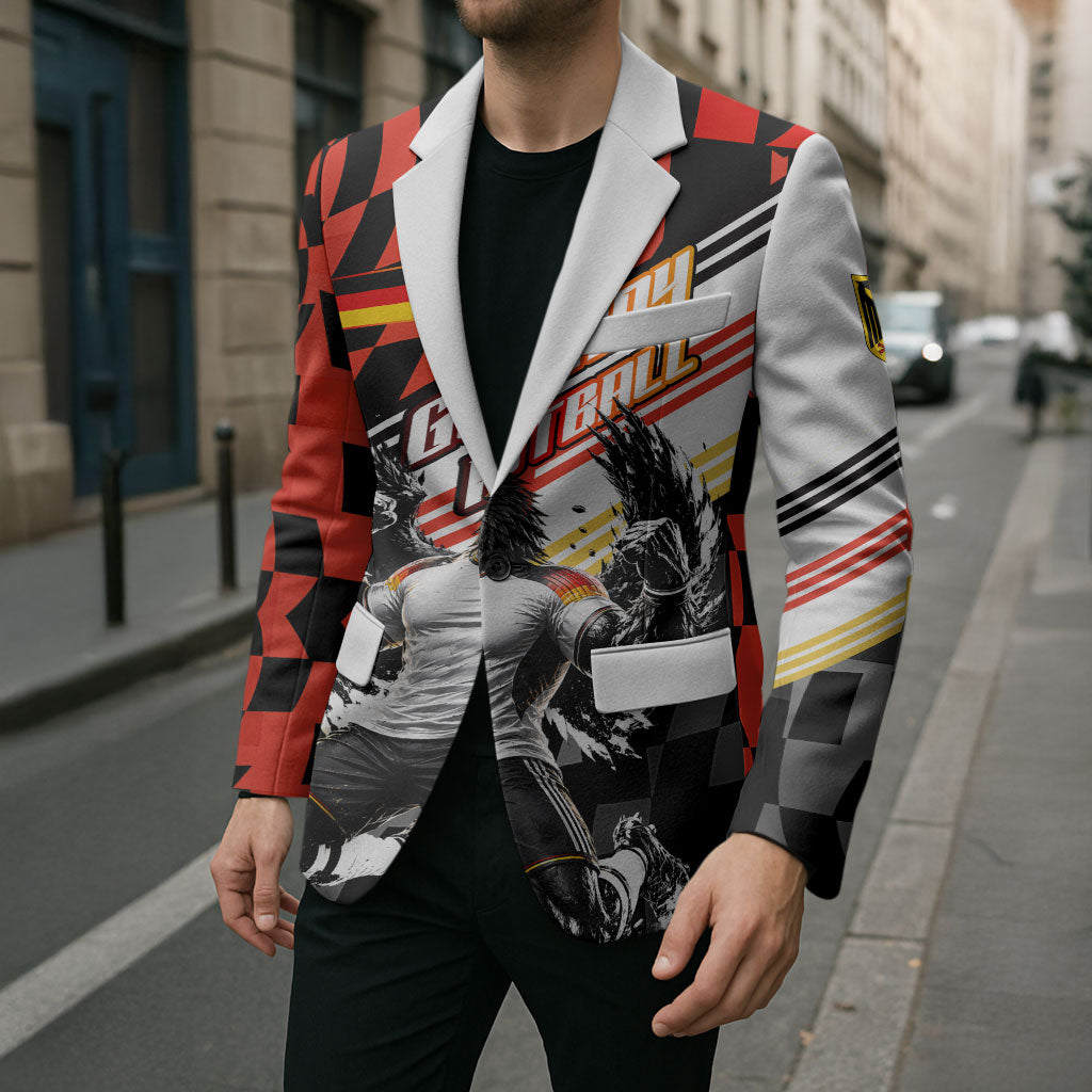 Personalized Germany Football Blazer Deutschland Power Eagle Mascot - Championship Spirit