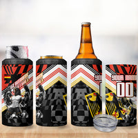 Personalized Germany Football 4 in 1 Can Cooler Tumbler Deutschland Power Eagle Mascot - Championship Spirit