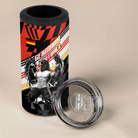 Personalized Germany Football 4 in 1 Can Cooler Tumbler Deutschland Power Eagle Mascot - Championship Spirit