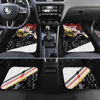 Personalized Germany Football Car Mats Deutschland Power Eagle Mascot - Championship Spirit