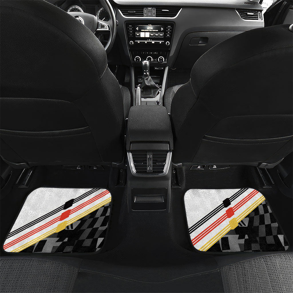 Personalized Germany Football Car Mats Deutschland Power Eagle Mascot - Championship Spirit