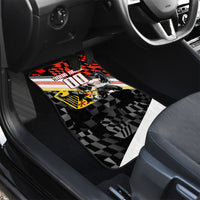 Personalized Germany Football Car Mats Deutschland Power Eagle Mascot - Championship Spirit