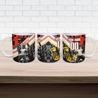 Personalized Germany Football Ceramic Mug Deutschland Power Eagle Mascot - Championship Spirit