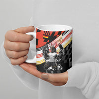 Personalized Germany Football Ceramic Mug Deutschland Power Eagle Mascot - Championship Spirit