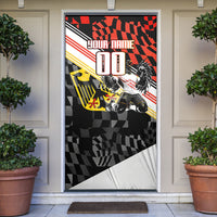 Personalized Germany Football Door Cover Deutschland Power Eagle Mascot - Championship Spirit