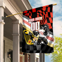 Personalized Germany Football Garden Flag Deutschland Power Eagle Mascot - Championship Spirit