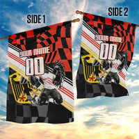 Personalized Germany Football Garden Flag Deutschland Power Eagle Mascot - Championship Spirit