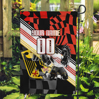 Personalized Germany Football Garden Flag Deutschland Power Eagle Mascot - Championship Spirit
