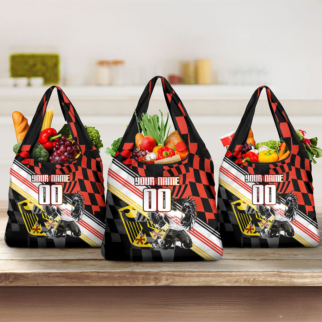 Personalized Germany Football Grocery Bag Deutschland Power Eagle Mascot - Championship Spirit