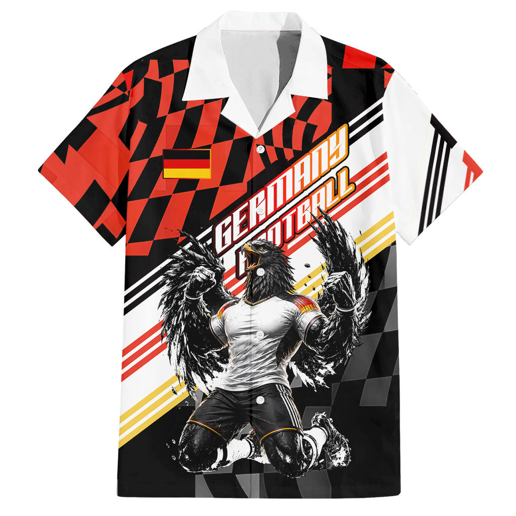 Personalized Germany Football Hawaiian Shirt Deutschland Power Eagle Mascot - Championship Spirit