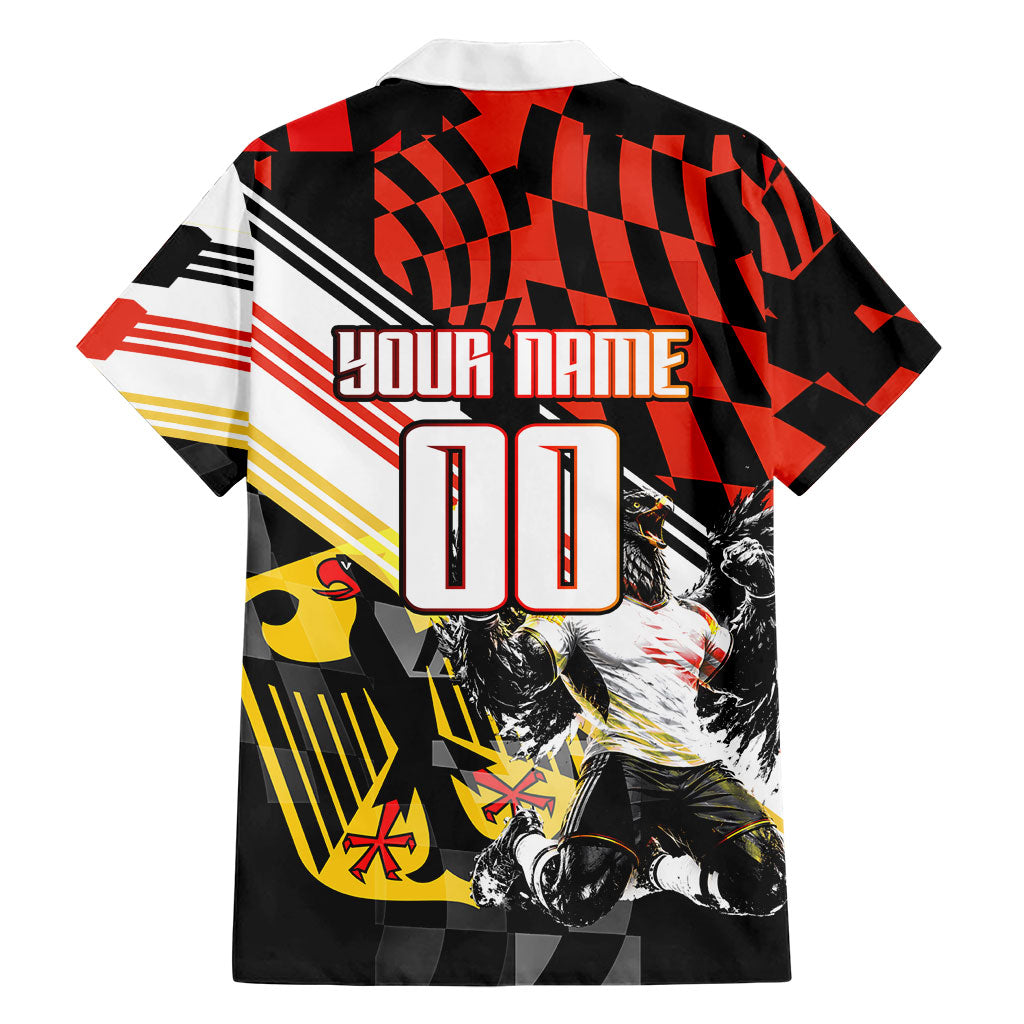 Personalized Germany Football Hawaiian Shirt Deutschland Power Eagle Mascot - Championship Spirit